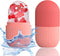 XHJRI Ice Cube Roller Massager for Face, Eyes and Neck, Reusable Silicone Ice Mold for Skin Care (Pink)