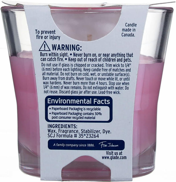 Glade Jar Candle Air Freshener, Angel Whispers, 3.4 oz - Pack of 4 Candles