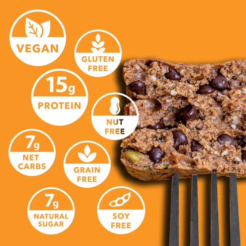 Feel Vegan Protein Bars: Keto, Gluten Free, Organic, 15g Protein, Low Sugar, Variety Pack (6 Pack)