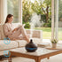 ZEBIAO 450ml 7 Rechargeable Diffuser for Essential Oils Large Room, Battery Operated Diffuser with Remote Control