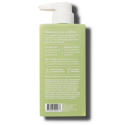 MEDIX Coconut Body Lotion + Manuka Honey Cream - Natural Moisturizer for Women & Men, 15 Fl Oz