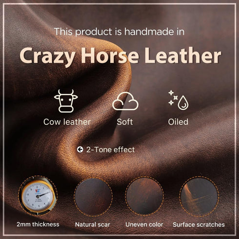 Set CONTACTS Full Grain Leather Empty Manicure Case Travel Nail Clipper Pouch for Men Personal Care Tools Pouch By