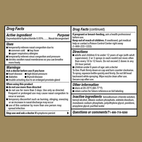 GoodSense Maximum Strength Nasal Spray, 1 Fluid Ounce for Colds and Allergies