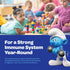 Immune 1 60 Smurfs Liquid Vitamin C for Kids Support | High Strength Kids Vitamin C Drops | Ages & Up | Vegan Non-GMO