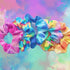 IVARYSS 20 Pieces White Scrunchies for Tie Dye, DIY Cotton Bow Scrunchies, Hair Accessories for Girls and Women