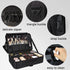 MONSTINA 3 Layers Large Capacity Makeup Case, 16.5'' Cosmetic Organizer Brush Bag for Makeup Artists