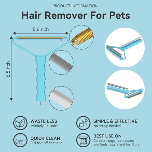 Pet Hair Removal Tool, Cleaner Pro Pet Hair Remover, 2 Pack, Fabric Shaver, Lint Cleaner Pro, Dog & Cat Hair Remover