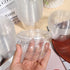 KKONHII 100 Pack Disposable Dessert Cups, Stackable Clear Plastic Cups with Lids, Mini Parfait Cups with No Holes Flat