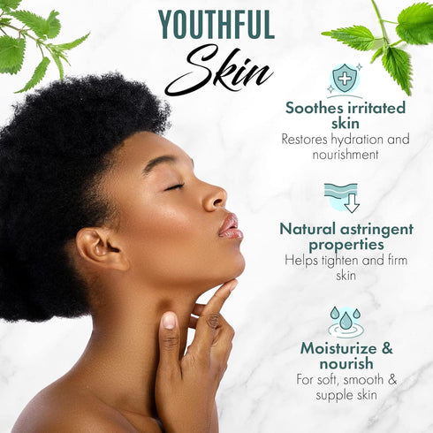 UNSULLIED 4 oz Stinging Nettle Multipurpose Oil for Hair Growth and Skin Soothing-Softening-Moisturizing for Men