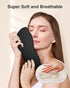 Sleep Mask, Eye Mask for Sleeping, 3D Contoured Cup No Eye Pressure, 100% Blocking Light, Adjustable Strap, Black