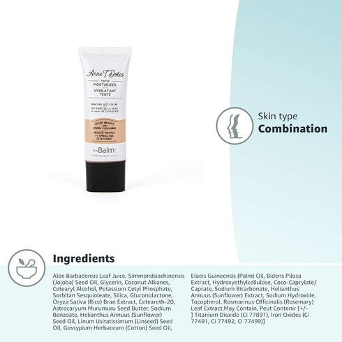 theBalm Anne T. Dotes Tinted Moisturizer, #18 for Light Skin, 1 fl. Oz
