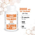 Supersmart Taurine Supplement 2000mg per Day (High Strength) - Amino Acid Sport Nutrition, Non-GMO & Gluten Free