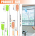 4 pcs Extendable and Washable Microfibre Feather Duster,13" to 30" Reachable, Microfibre Cleaning Tool, Small Dusters for Cleaning Office, Car, Computer, Furniture, Sofa by HDongany