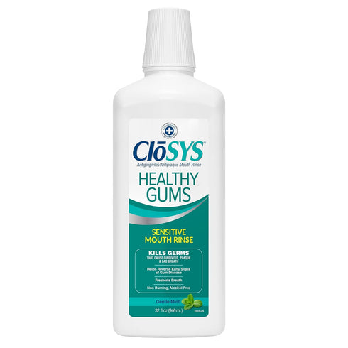 CloSYS Healthy Gums Oral Rinse Mouthwash, 32 Fl Oz