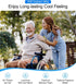 Csangpdg Wheelchair Seat Cushions Cooling, Ergonomic Seat Cushion, Waterproof Silk Fabric, Memory Foam Cooling Gel