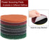 10pcs Drill Power Brush - 5 Inch Tile Scrubber Scouring Pads - Grey Scrubber Pads for Bathroom Kitchen Household