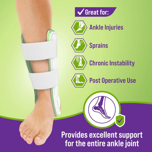MARS WELLNESS Premium Air Gel Ankle Stirrup Brace, One Size Fits All