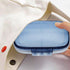 Ipetboom 7-Compartment Portable Weekly Pill Organizer, Waterproof Medicine Case, Large Capacity Travel Medicine Holder