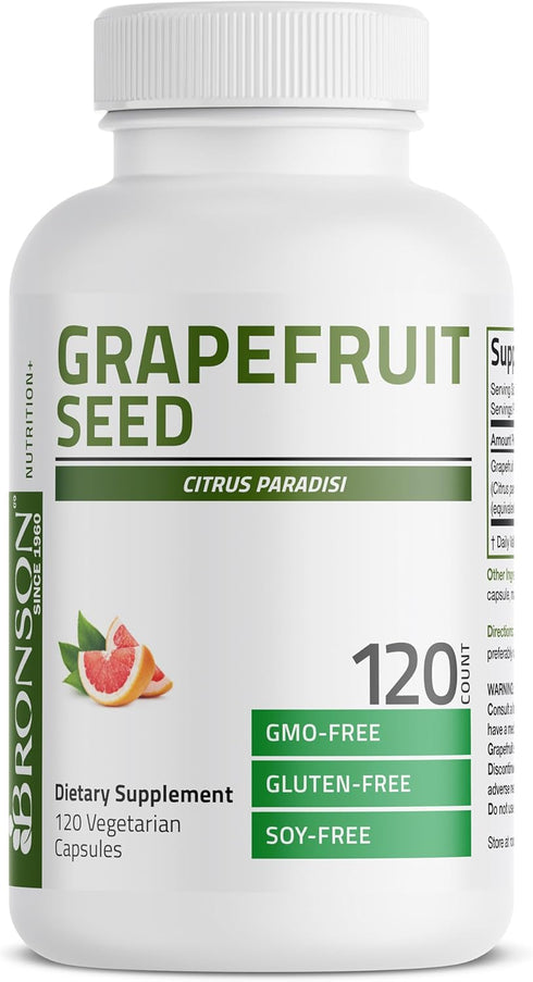 Immune 120 Bronson Grapefruit Seed Extract Citrus per Serving Paradisi Supports Health & Helps Maintain a Healthy