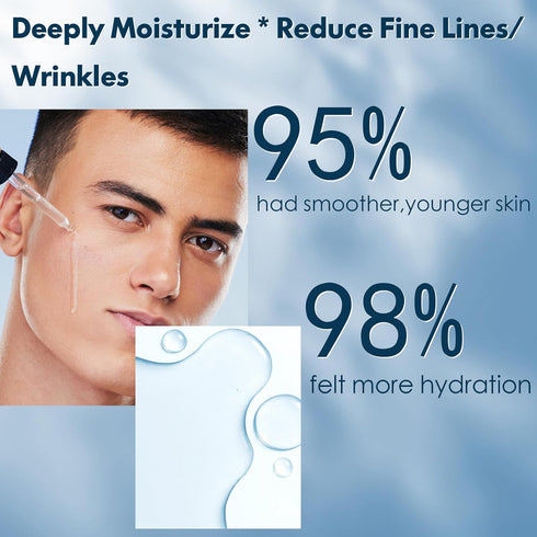 Men's Anti Aging Skin Care Kit - Unique Gifts for Him with Facial Cleanser, Scrub, Cream, Serum, Eye Cream