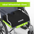 AUVON Wheelchair Seat Cushions (18"x16"x3") for Sciatica, Back, Coccyx Pain Relief, Memory Foam with Removable Strap