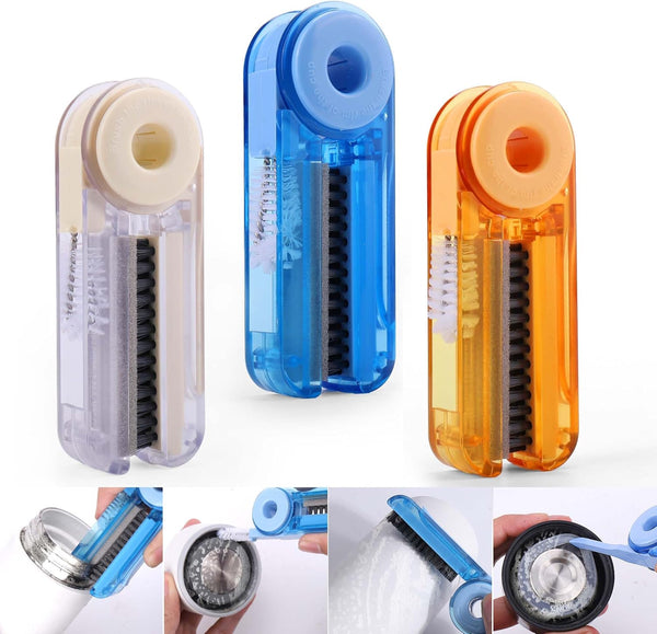 4 in 1 Multifunctional Cleaning Brush - 3 Pack Water Bottle Cleaner, Cup Cover Cleaning Tools for Home Kitchen