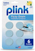 Plink Fizzy Drain Freshener and Cleaner, 6-Pack, Lemon Scent, Prevents Clogs and Removes Odors
