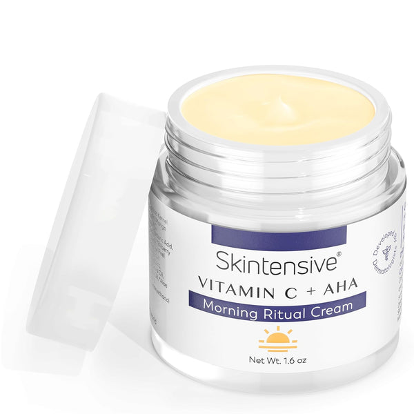 SKINTENSIVE Vitamin C + Alpha Hydroxy Acid Face Cream with Sea Buckthorn Extract, 1.6 oz Morning Ritual