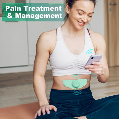 Wireless Tens Unit Muscle Stimulator for Pain Relief, APP Controlled Bluetooth TENS & EMS, 26 Modes, 25 Intensity
