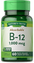 Nature's Truth Vitamin B12 | 1000 mcg | 60 Softgels | Non-GMO & Gluten Free Supplement