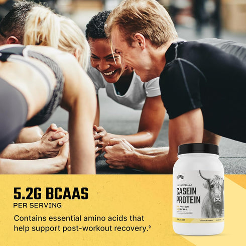 Levels 100% Micellar Casein Protein - Vanilla Bean - 2LB - Hormone Free