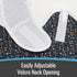 Duro-Med Mealtime Protector, Fancy Print, Navy