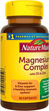 Nature Made Magnesium Complex with Vitamin D3 & Zinc, 60 Capsules, Muscle, Nerve, Heart & Bone Support