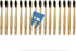 BPA-FREE, Biodegradable Bamboo Toothbrush - Charcoal Infused Naturally Whitening Bristles, 16-PACK