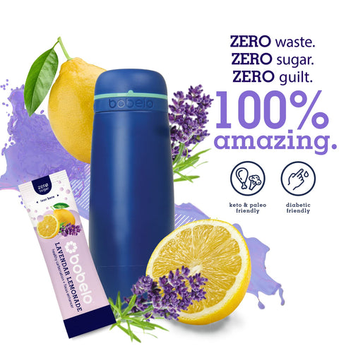 Packets, 30 Pack, Packets, Bobelo Self Carbonating Hydration Lavender Lemonade, Sparkling Water & Soda Alternative