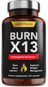 Vitamin Bounty Burn X13 - Thermogenic Fat Burner, 60 Capsules for Men & Women, Supports Muscle Growth & Energy