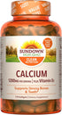 Sundown Calcium 1200 mg Plus Vitamin D3, Supports Bone, Teeth & Immune Health, 170 Softgels