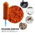 Washable Anti-Static Duster, Soft Microfiber Cleaning Tool for Home Furniture and Car (Dark Brown)