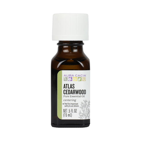 Aura Cacia Atlas Cedarwood Essential Oil - 0.5 Fluid Ounce, Packaging May Vary