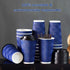 Kindpack 16 oz (90 Set) Disposable Coffee Cups with Lids and Straws - Togo Hot Paper Coffee Cup with Lid To Go