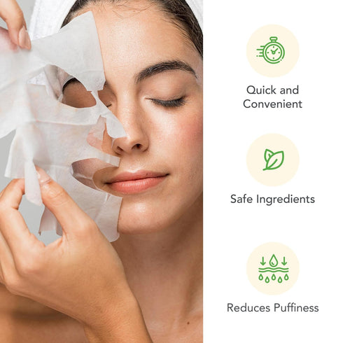 Patchology Soothing Face Mask - Press Reset Sheet Mask with Aloe Vera, Lavender, Schisandra Berry for Hydrating Skin