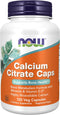 NOW Supplements Calcium Citrate with Vitamin D, Magnesium, Zinc, Copper, Manganese - 120 Veg Capsules