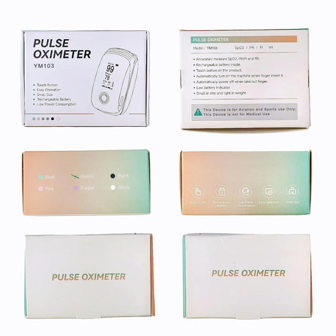 Spo2 Finger Pulse Oximeter, Fingertip Blood Oxygen Saturation with Rechargeable Pulse Monitor, Accurate Reading