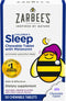 Zarbee's Kids Chewable Melatonin 1mg, Drug-Free Sleep Supplement, Natural Grape Flavor, 50 Count for Ages 3+
