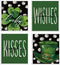 LARTSFRO Lucky Wishes Green Swedish Dishcloths for Kitchen, Swedish Dish Cloths for Four-Leaf