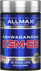 ALLMAX Essentials Ashwagandha KSM-66 (60 Veggie Caps) - Increase Muscle Strength &