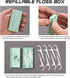Dental Floss Set, 2 Pack 10 Count and 50 PCS/Box, Total 70 Picks Portable Travel Flossing for Oral Care (White 2+1)