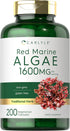 Carlyle Red Marine Algae 1600mg, 200 Capsules, Vegetarian Supplement, Non-GMO, Gluten Free