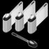 200 Pack 4 Inch Clear Plastic Spoons, Mini Dessert Spoons for Kitchen, Party, Dessert Station