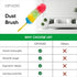 OFXDD Pack 2 Dust Cleaner for Ceiling and Furniture - of - Rainbow Plastic Fiber Duster - Cleaning Rainbow Plastic Tool
